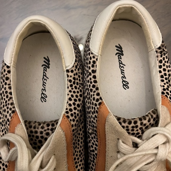 Madewell Sidewalk Lowtop Sneaker Painted Calf Hair - Picture 9 of 11